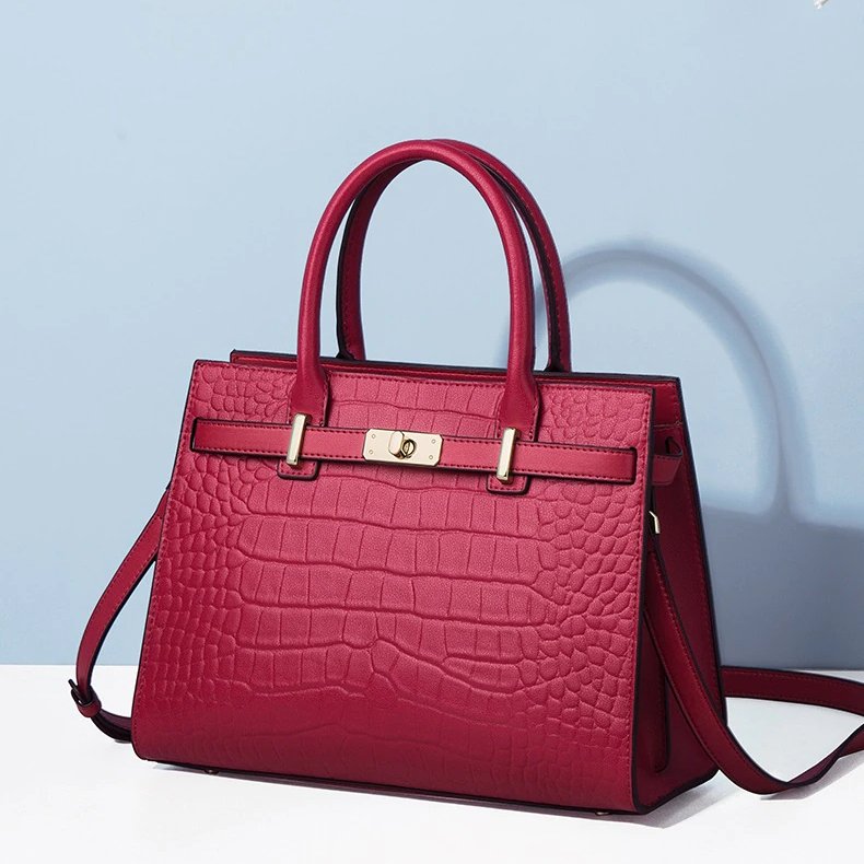 Hollywood Handbag Classic Riviera Genuine Leather Corporate Work Tote