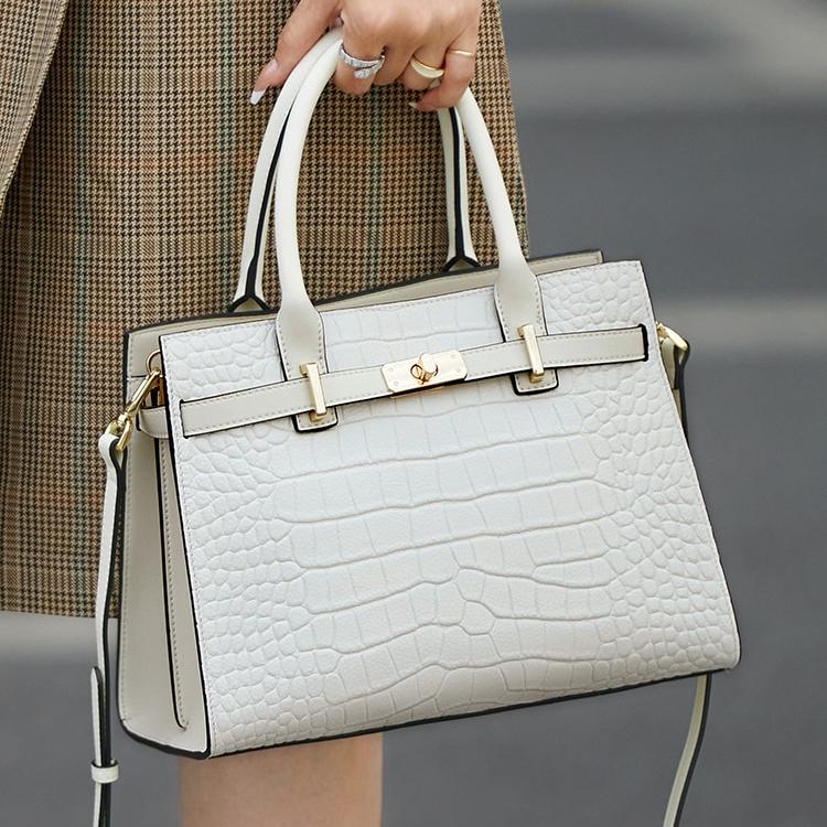 Hollywood Handbag Classic Riviera Genuine Leather Corporate Work Tote