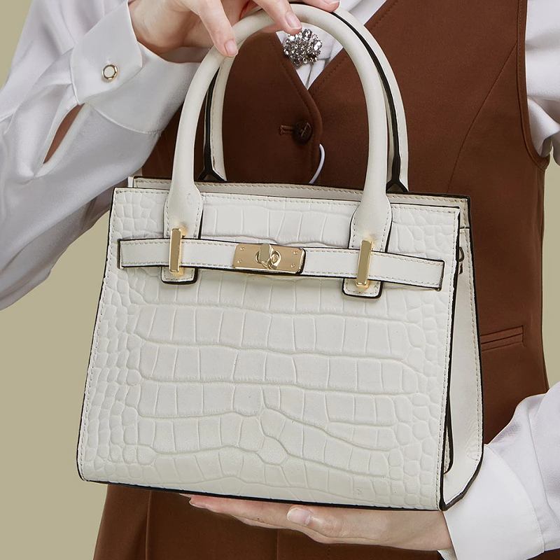 Hollywood Handbag Classic Riviera Genuine Leather Corporate Work Tote