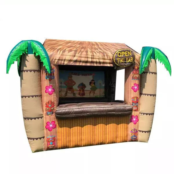 Tiki Hut Pop Up Inflatable Pool Bar Tropical Cocktail Backyard Party
