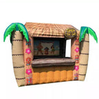 Tiki Hut Pop Up Inflatable Pool Bar Tropical Cocktail Backyard Party