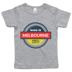 Funny Baby Toddler T-shirt Born "Made in Melbourne"