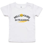 Funny Baby Toddler T-shirt "Millionaire In Training"