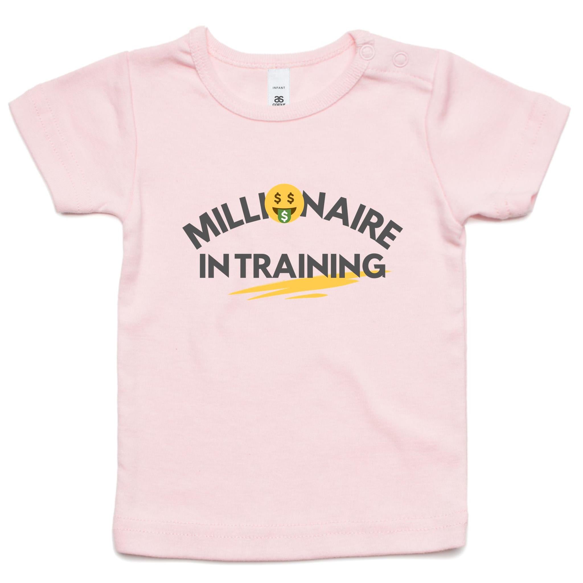 Funny Baby Toddler T-shirt "Millionaire In Training"