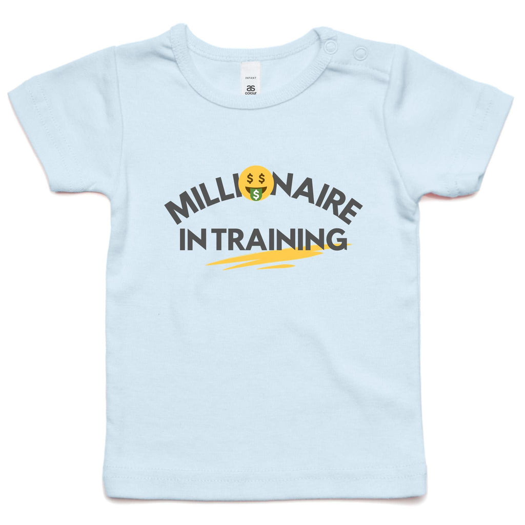 Funny Baby Toddler T-shirt "Millionaire In Training"