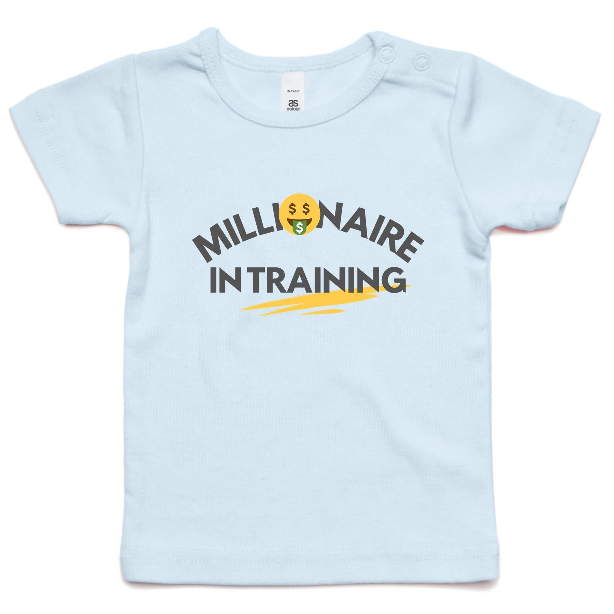 Funny Baby Toddler T-shirt "Millionaire In Training"