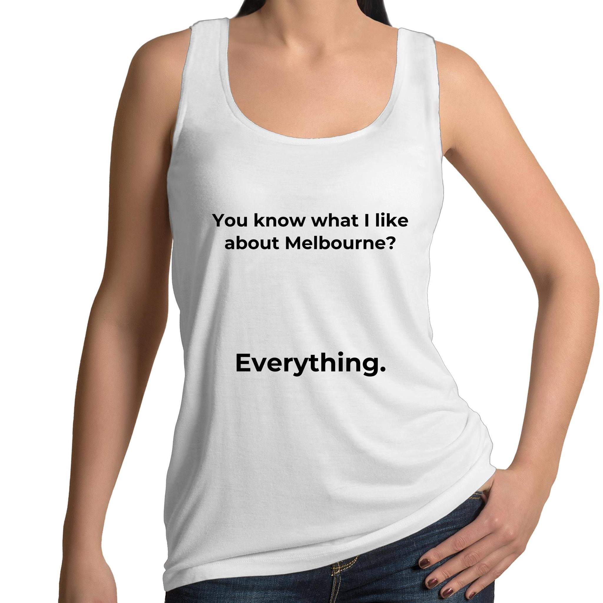 Funny What I Like About Melbourne Women's Singlet Tank Top T-shirt