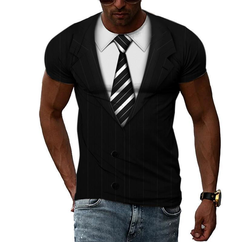 Instant Muscles T-shirt 3D Ripped Abs Funny Party Bodybuilder Fancy Dress Costume Plus Sizes