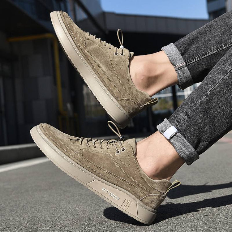 Genuine Suede Leather Sneakers Runners Casual Shoes