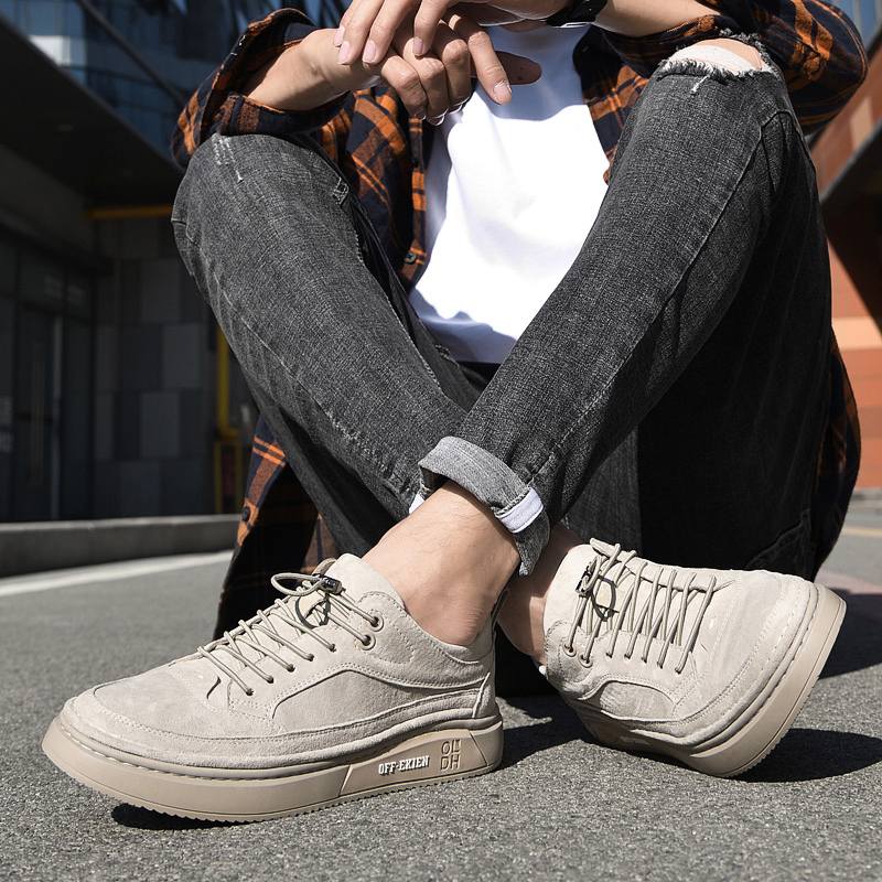 Genuine Suede Leather Sneakers Runners Casual Shoes