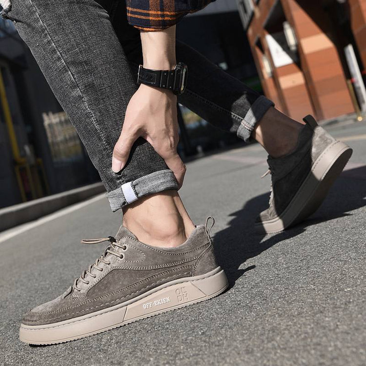 Genuine Suede Leather Sneakers Runners Casual Shoes