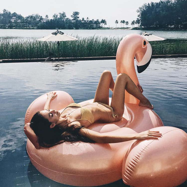 Inflatable Giant Flamingo Swimming Pool Ride-on Floating Toy Float