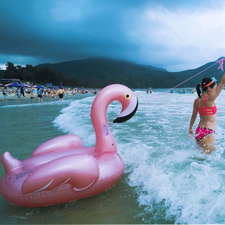 Inflatable Giant Flamingo Swimming Pool Ride-on Floating Toy Float