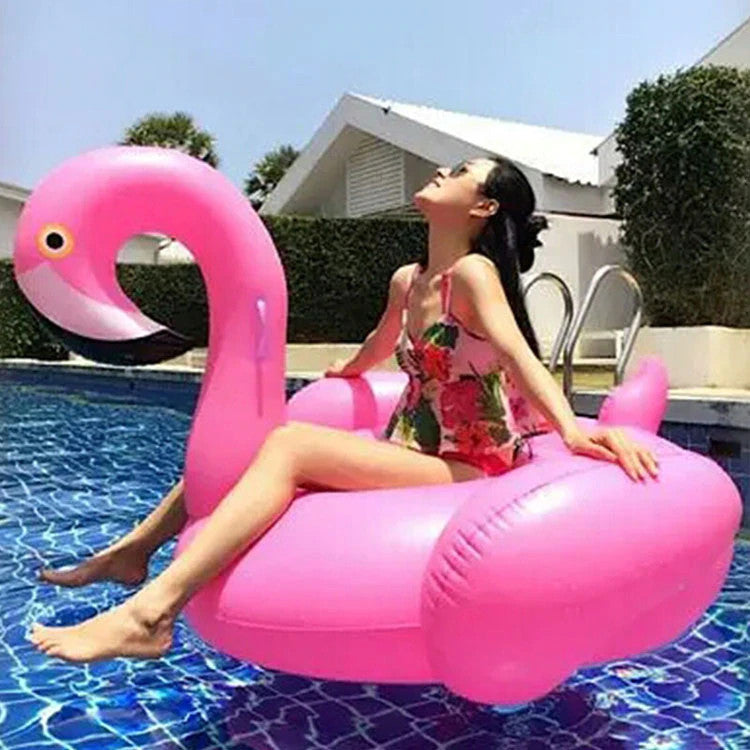 Inflatable Giant Flamingo Swimming Pool Ride-on Floating Toy Float