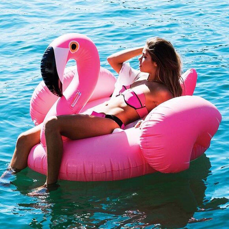 Inflatable Giant Flamingo Swimming Pool Ride-on Floating Toy Float
