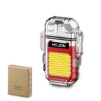 Arc Lighter With Torch Flashlight USB Rechargeable Outdoors Fire Starter Waterproof Windproof