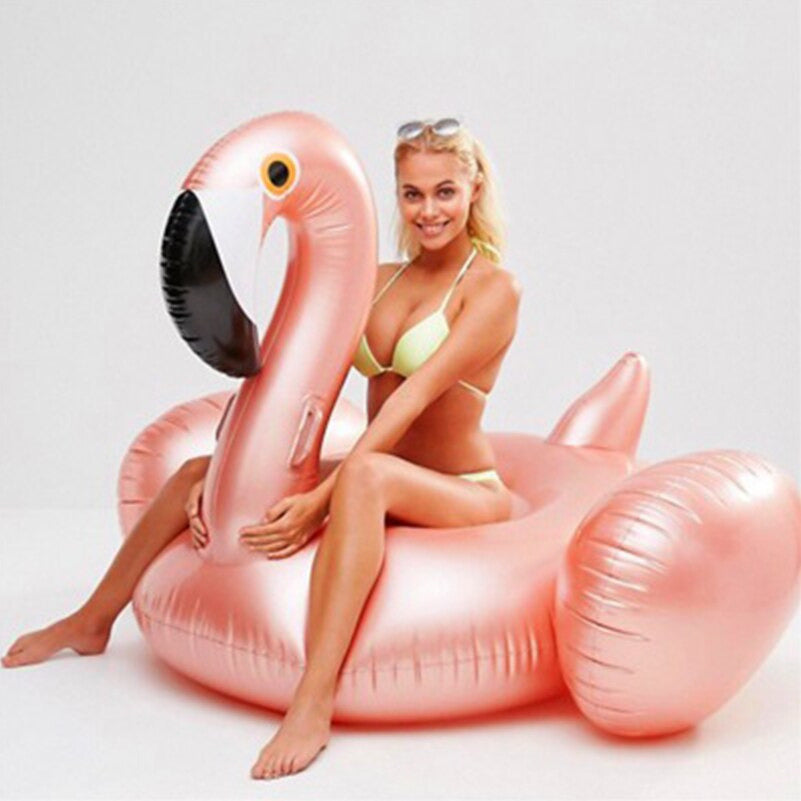 Inflatable Flamingo Blow Up Swimming Pool Ride-on Floating Toy
