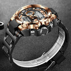 Dual Display Watch 50m Water Resistant With Stopwatch