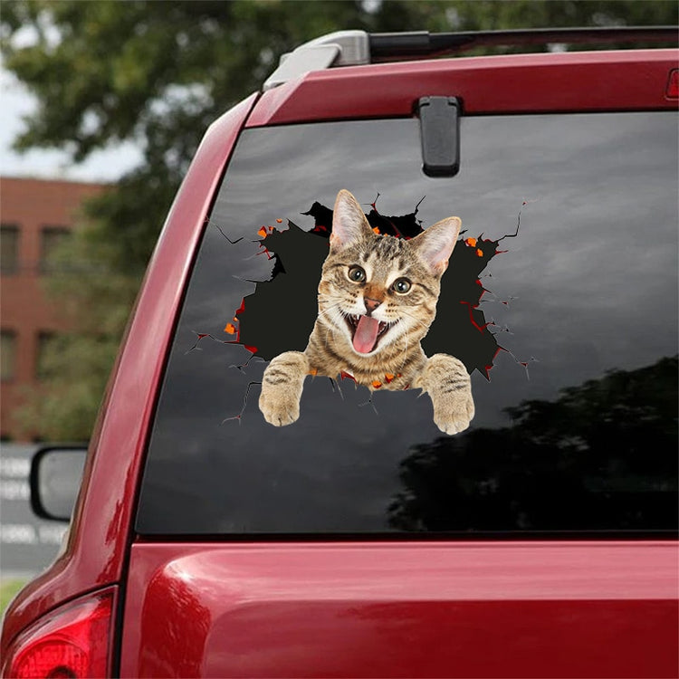 Car Funny Stickers Cat & Dog 3D Cute Pet Animal Decal Decoration