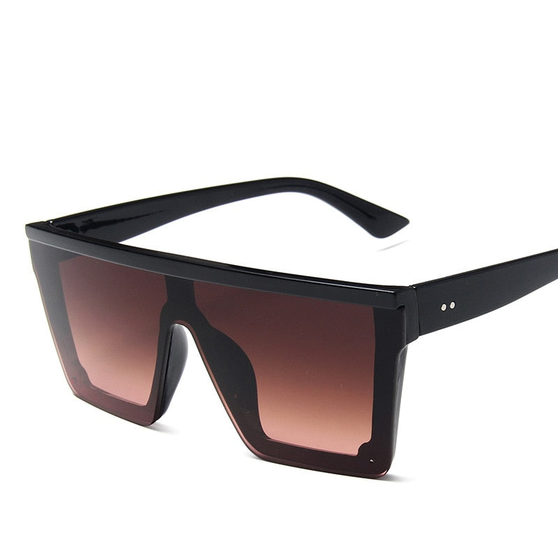 Large Unisex Sunglasses Oversized Big-Frame Flat-Top