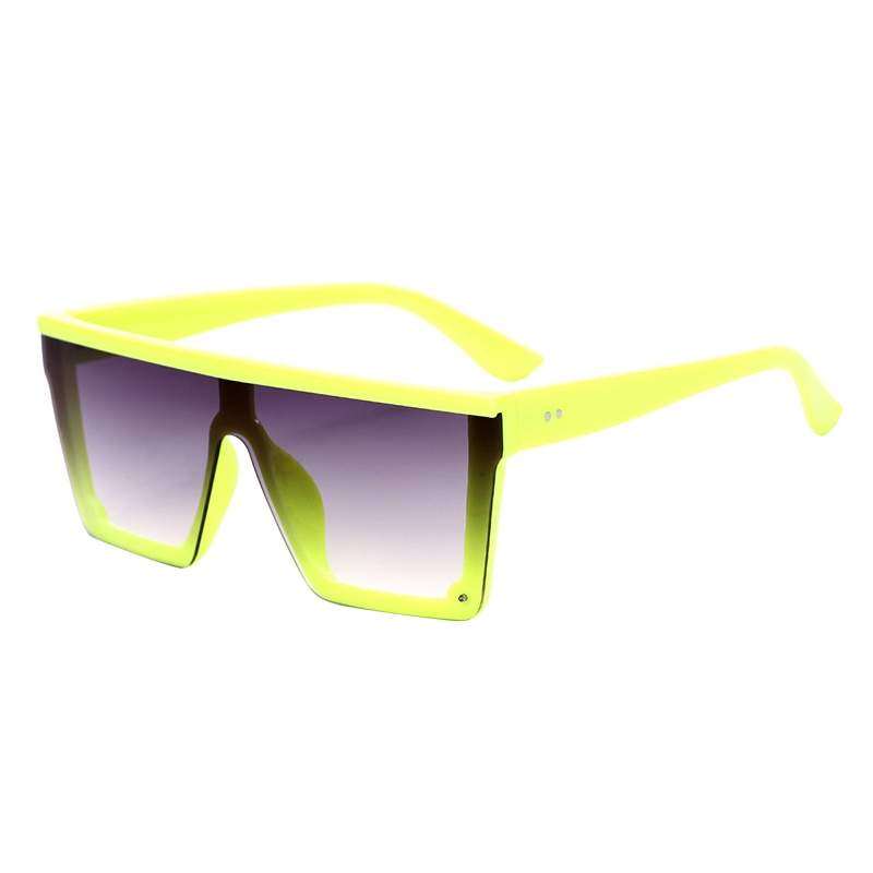 Large Unisex Sunglasses Oversized Big-Frame Flat-Top