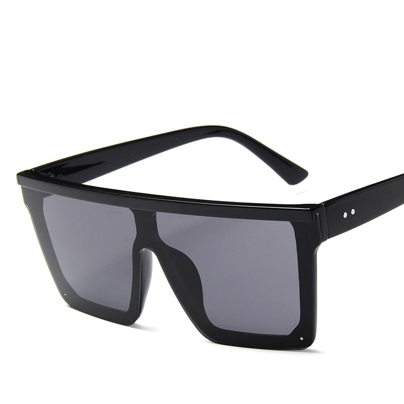 Large Unisex Sunglasses Oversized Big-Frame Flat-Top