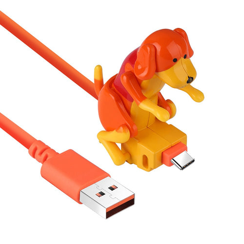 Humping Dog Funny Phone Charging Cable USB Plug Charger