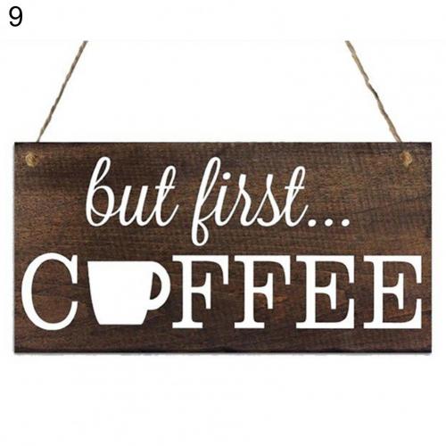 Coffee Kitchen Sign Funny Gift Homewares Decoration Cafe Motivation Home Decor