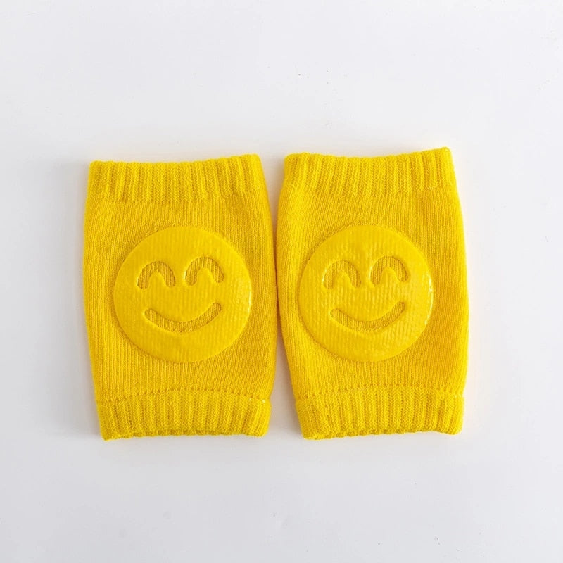 Baby Safety Kneepads For Crawling Infants and Toddlers Smiley Face Knee Pads