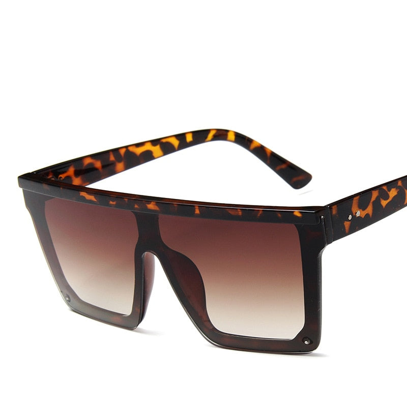Large Unisex Sunglasses Oversized Big-Frame Flat-Top