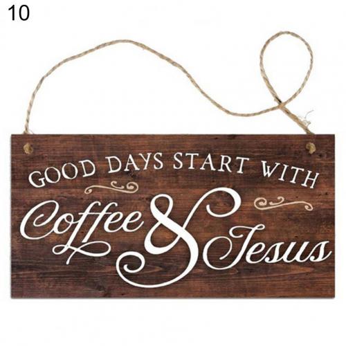 Coffee Kitchen Sign Funny Gift Homewares Decoration Cafe Motivation Home Decor