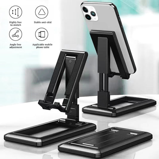 Phone Stand Foldable With Charging Slot Fully Height Adjustable Mobile
