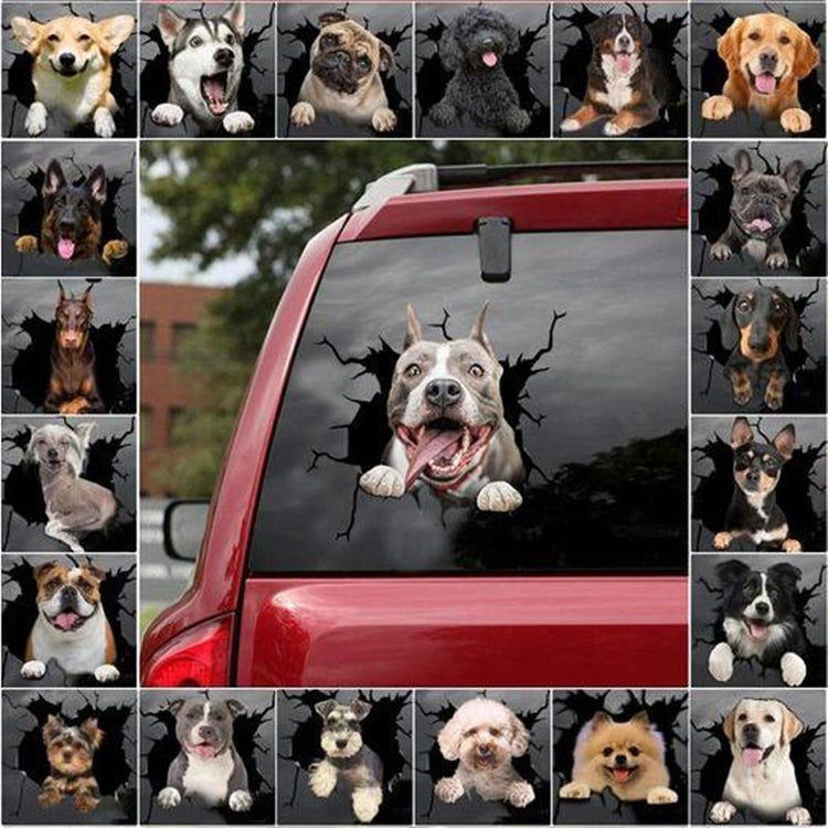 Car Stickers Funny Cat & Dog 3D Decal Decoration Bumper Stickers