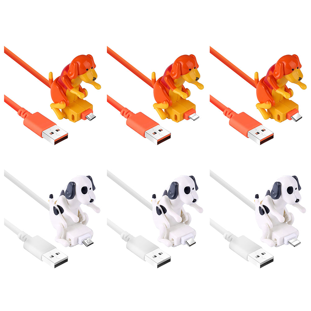Humping Dog Funny Phone Charging Cable USB Plug Charger