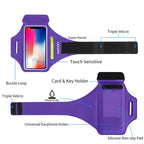Fitness Armband Phone Holder Secure Zipper Pocket Running Cycling Sports For iPhone 14 13 12 11 Pro Max XR Samsung S22 S23 Ultra