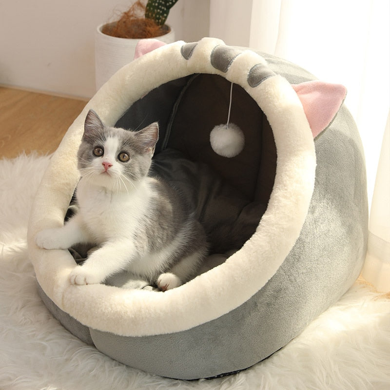 Cat Bed Anxiety Calming Cave For Cats Kittens & Small Dogs