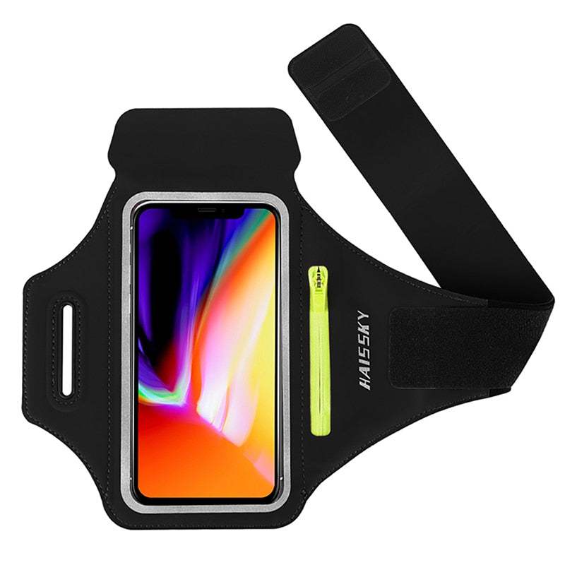 Fitness Armband Phone Holder Secure Zipper Pocket Running Cycling Sports For iPhone 14 13 12 11 Pro Max XR Samsung S22 S23 Ultra