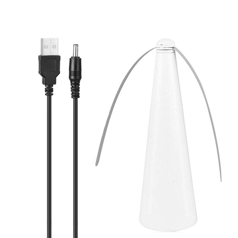 Fly Bugs Fan Protect Food Safe Spinning Swatter Soft Blades Portable Picnic Tool