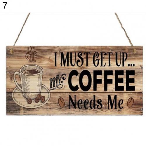 Coffee Kitchen Sign Funny Gift Homewares Decoration Cafe Motivation Home Decor