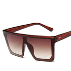 Large Unisex Sunglasses Oversized Big-Frame Flat-Top