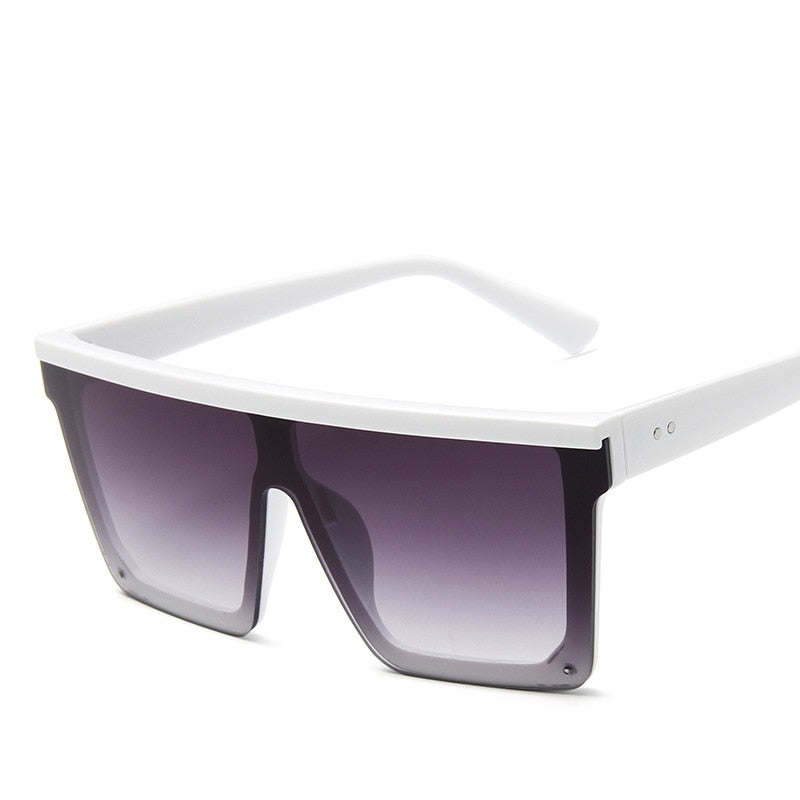 Large Unisex Sunglasses Oversized Big-Frame Flat-Top