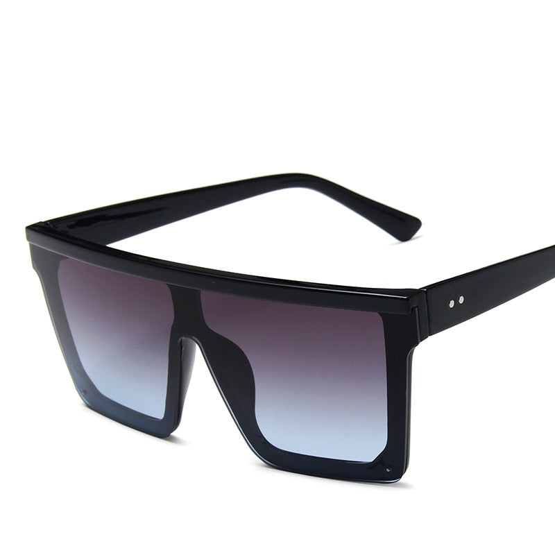 Large Unisex Sunglasses Oversized Big-Frame Flat-Top
