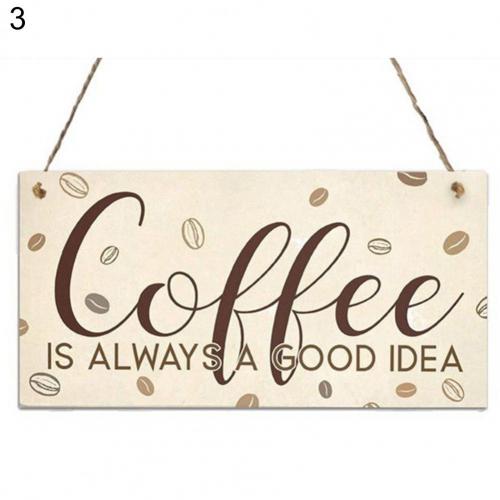 Coffee Kitchen Sign Funny Gift Homewares Decoration Cafe Motivation Home Decor