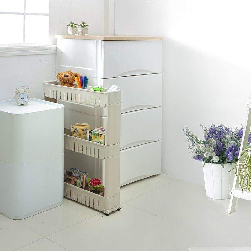 Storage Caddy Roller Organiser Small Gaps Dolly Kitchen Skinny Rack