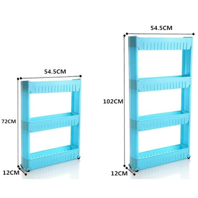 Storage Organiser For Small Gaps Dolly Kitchen Interspace Shelf Caddy Skinny Rack