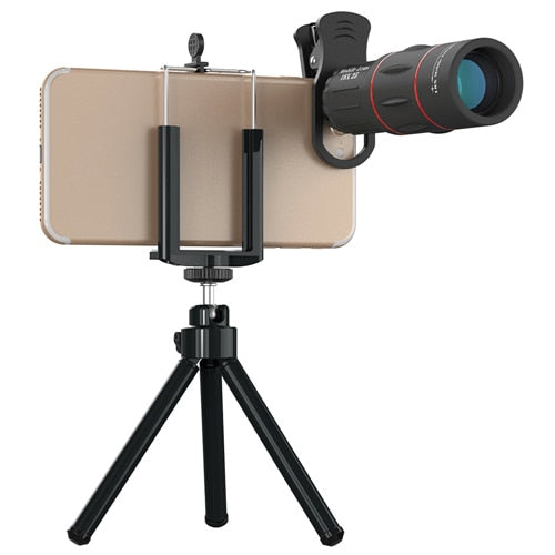 Long Distance Mobile Phone Photography Telescopic Zoom 18X Photos Telescope Smartphone Telephoto Lens With Tripod