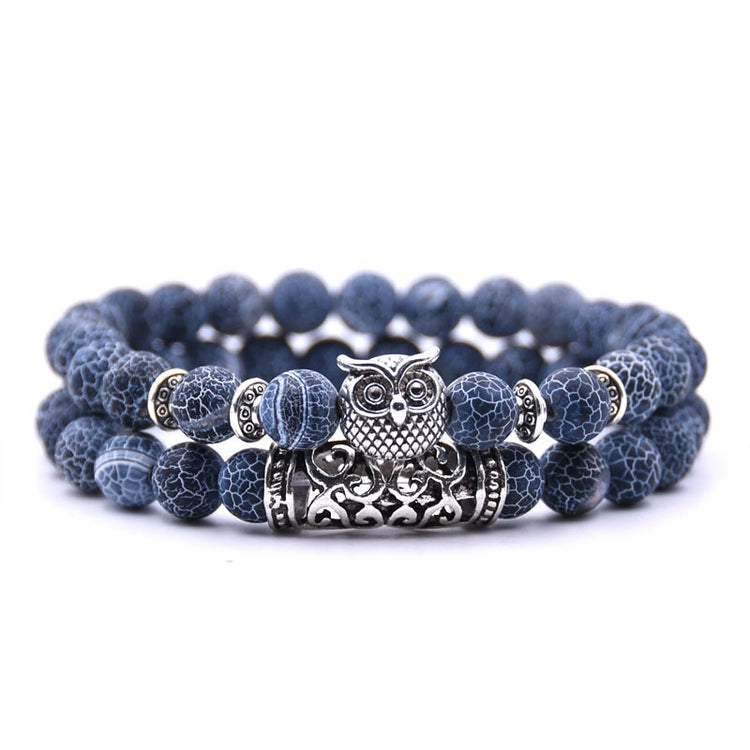 Wise Owl Natural Stone Bracelet Magical Friendship Jewelry