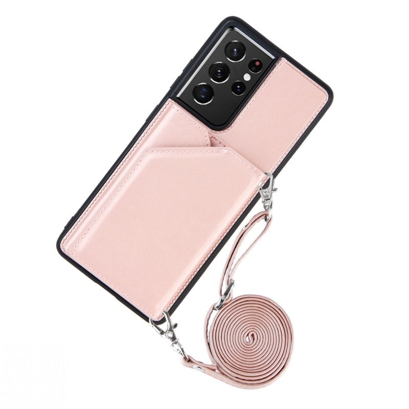 Mobile Cell Phone Purse Case With Crossbody Shoulder Strap for