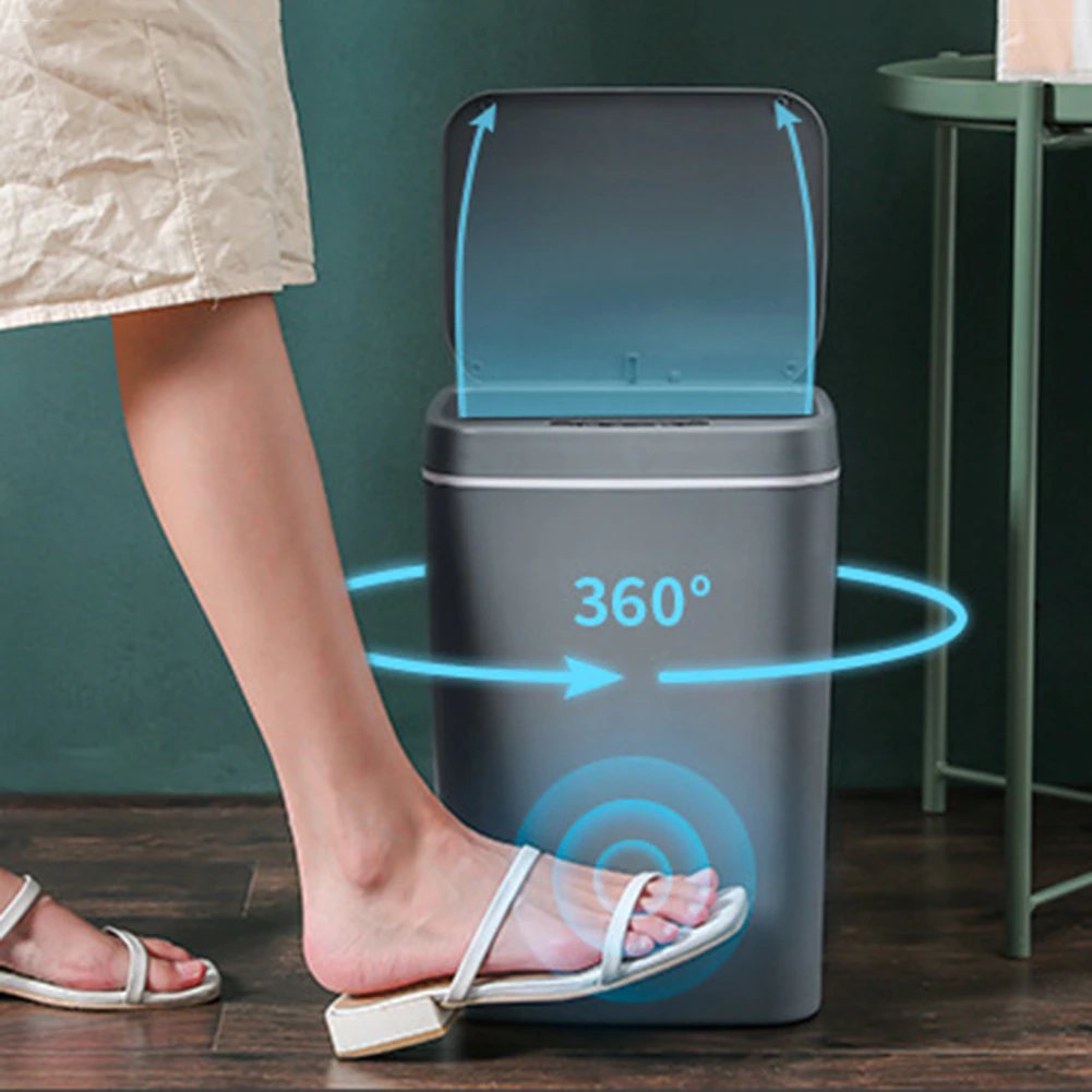 Hands Free Motion Sensor Rubbish Bin Touchless USB