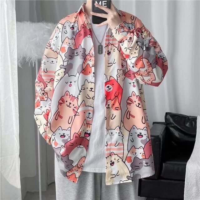 Happy Cats Baggy Shirt Unisex